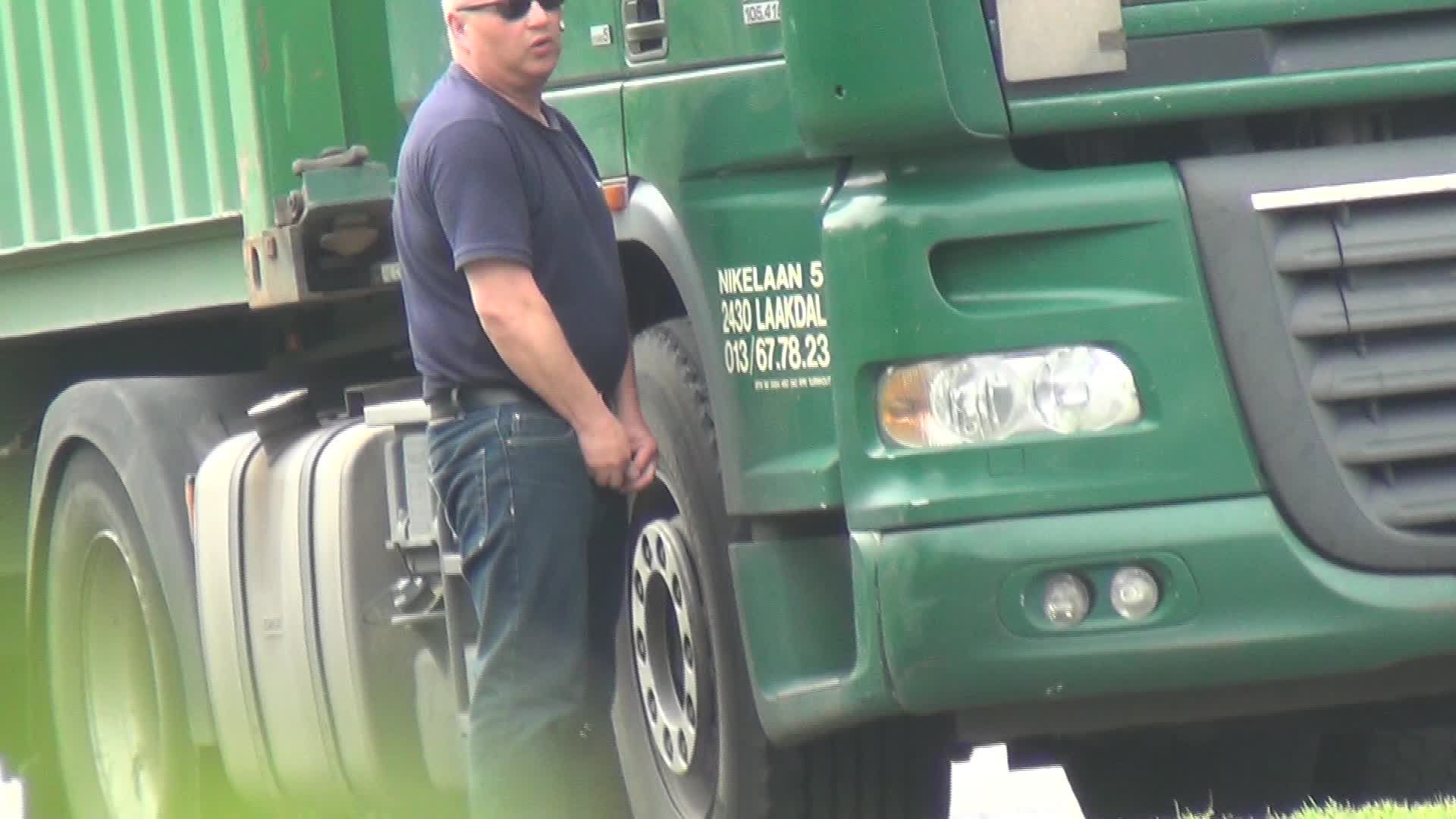 Truckers Caught Pissing