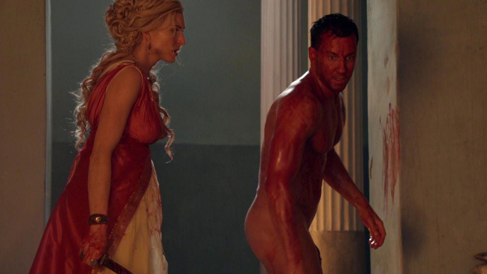 Craig Parker - Two Full Frontal Scenes from Spartacus Vengeange.