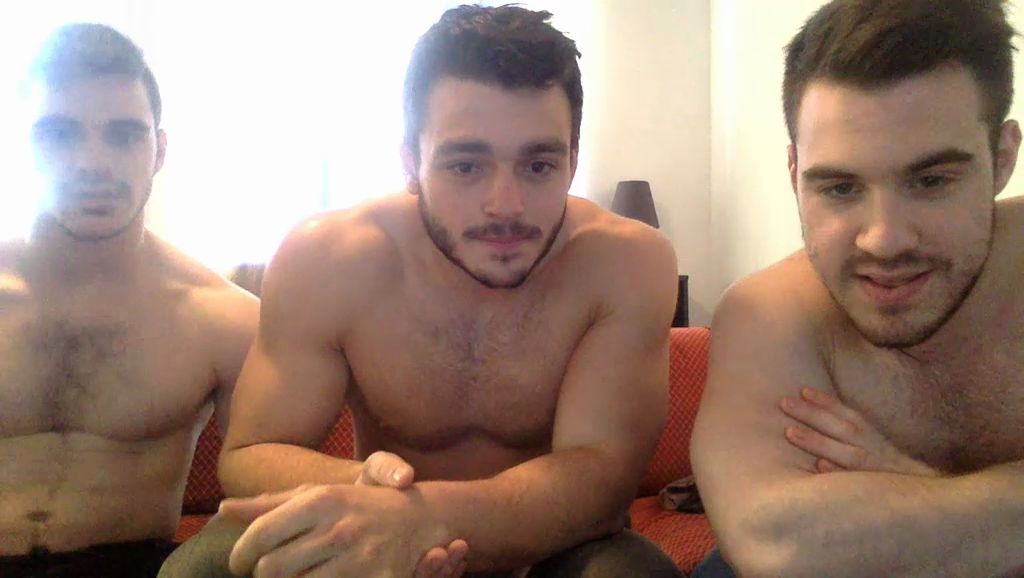 ♺ 3 guys jerking off / wanking in front of a cam (Part 2) 
