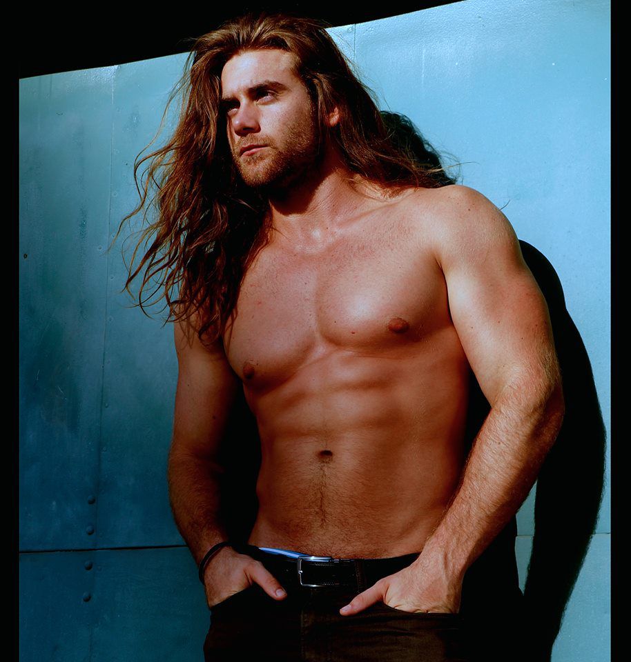 Long haired muscle hunk Brock O'Hurn.