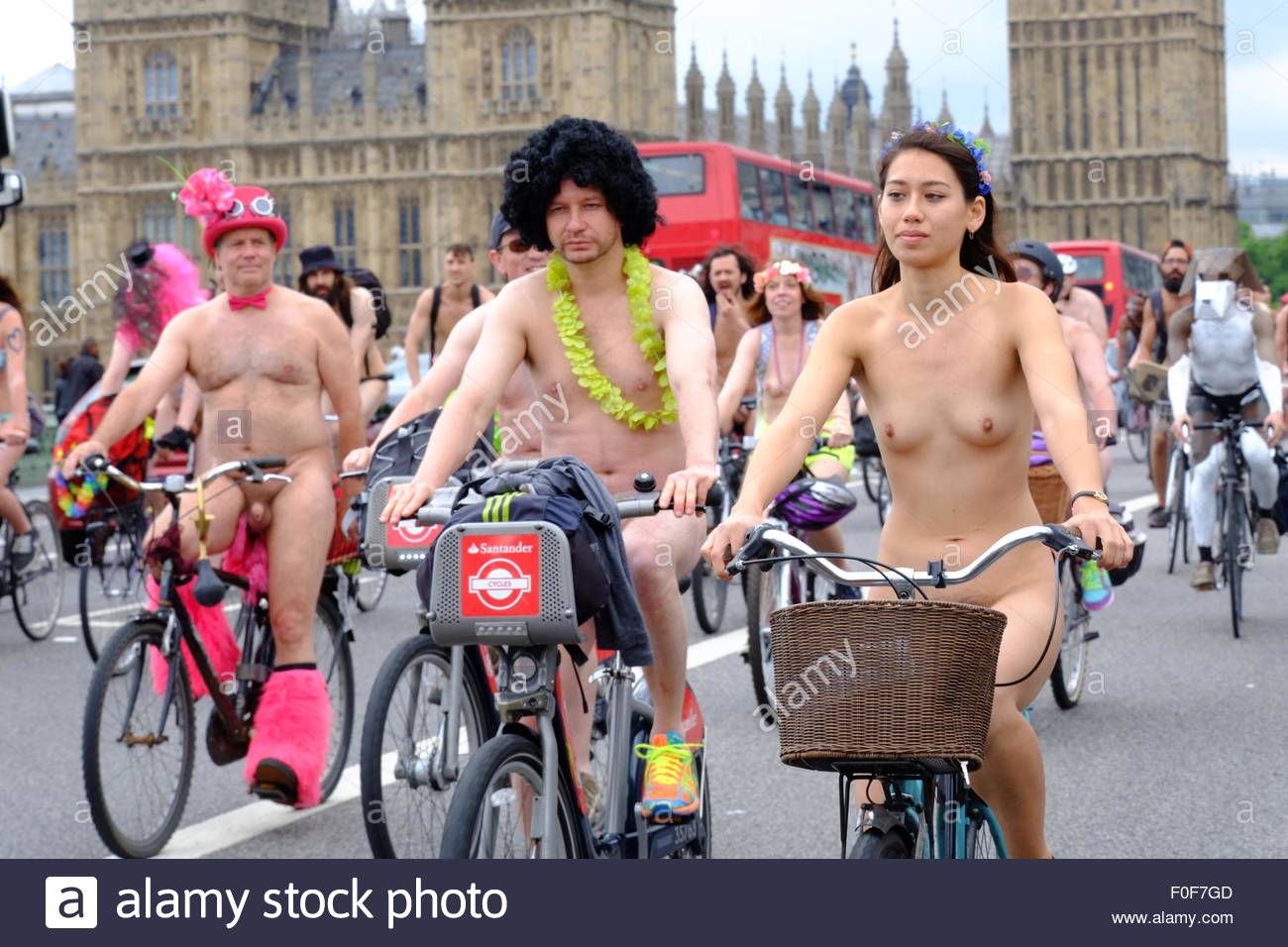 World Naked Bike Ride 2016 London.