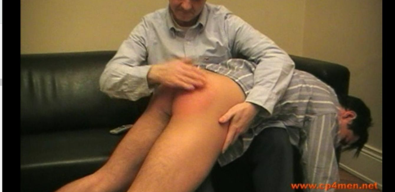 British OTK Bare Bottom Dad-Son Spanking Clips.