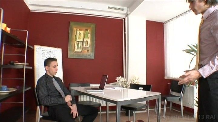 Public twink office glamour