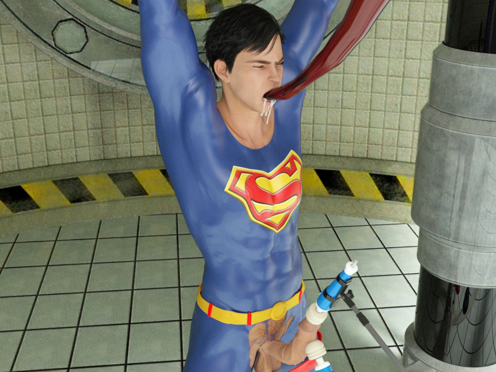 Superman Caught and Milked - Pics.