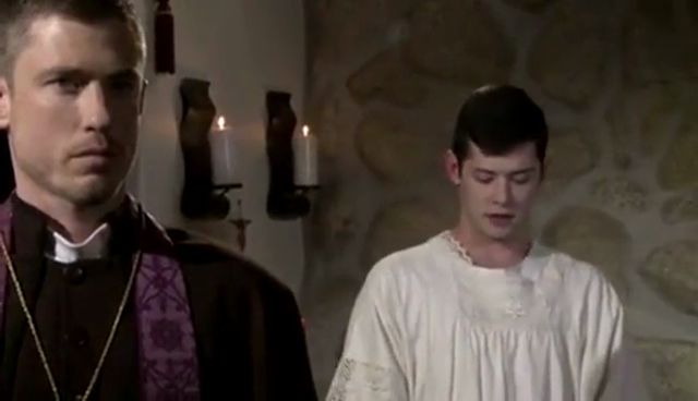 Straight Friend's Favorite Gay Porn to Jerk Off-- Priest and Altar Boy.