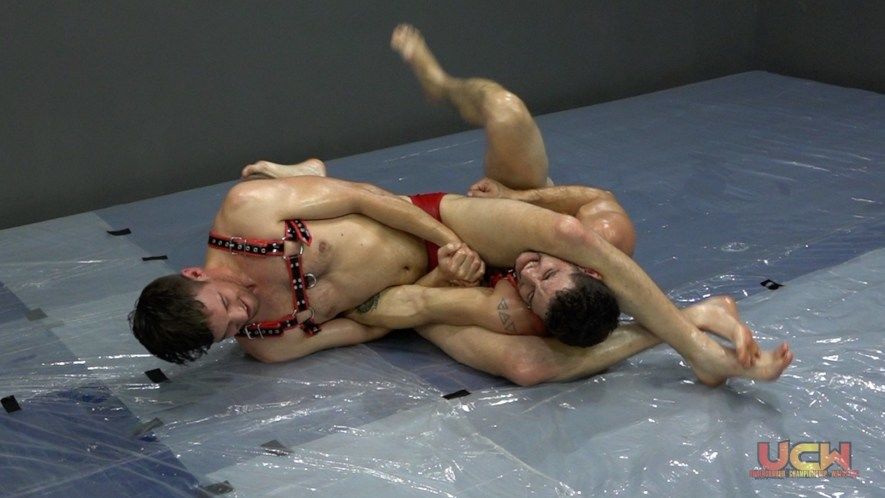 Sleeper choke gay wrestling video