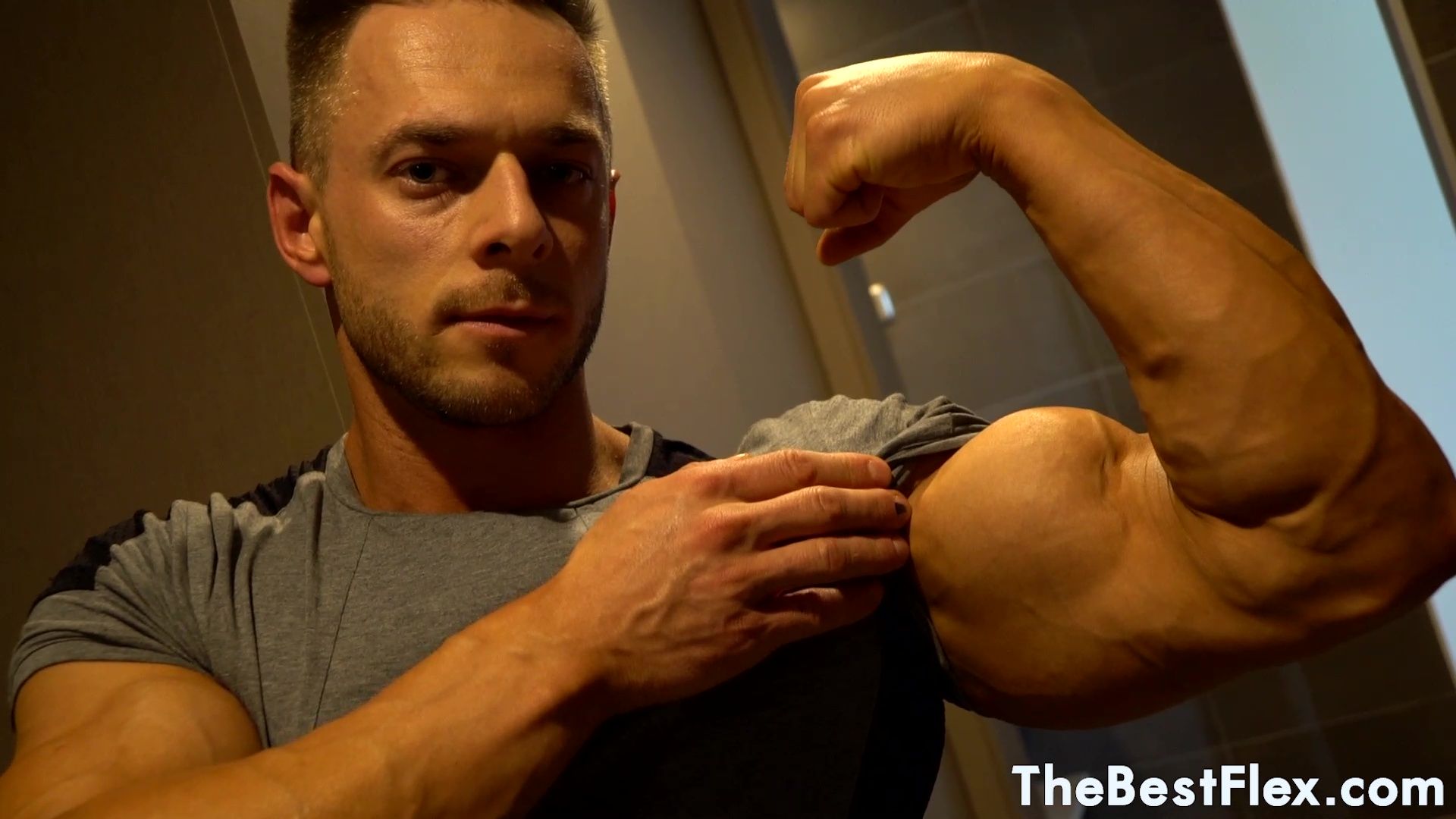 The Best Flex: Ryan James - Ripped Blonde Muscle Hunk 